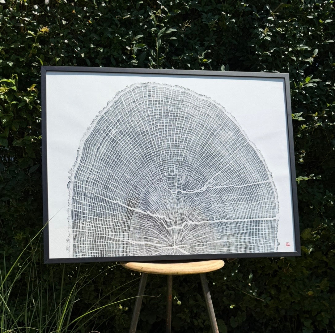 Tree Prints im Rahmen